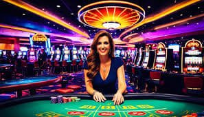 Layar Fortune Tiger di high4d menampilkan lima gulungan dengan simbol harimau dan buah